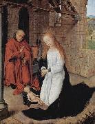 Hans Memling Christi Geburt painting